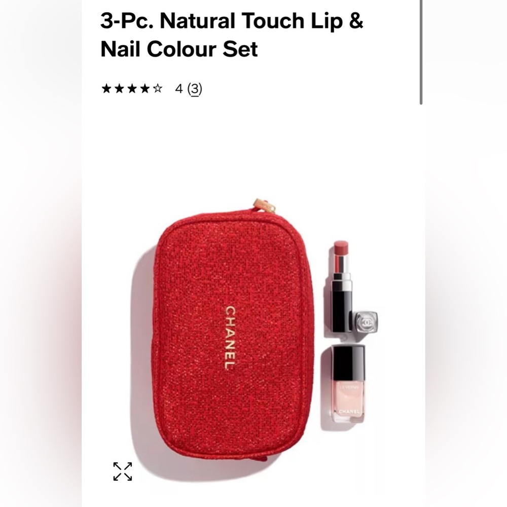 Chanel Holiday Gift Set 2021 Natural Touch Lip and Nail